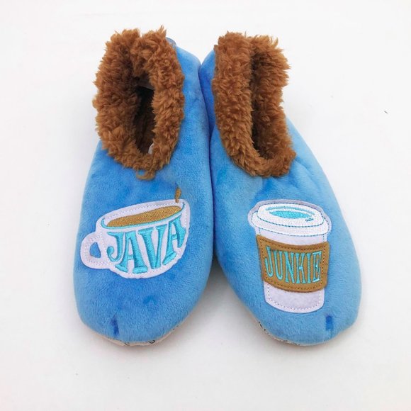 Snoozies Women's Java Junkie Non Skid Slippers Medium 7/8 - Picture 1 of 6